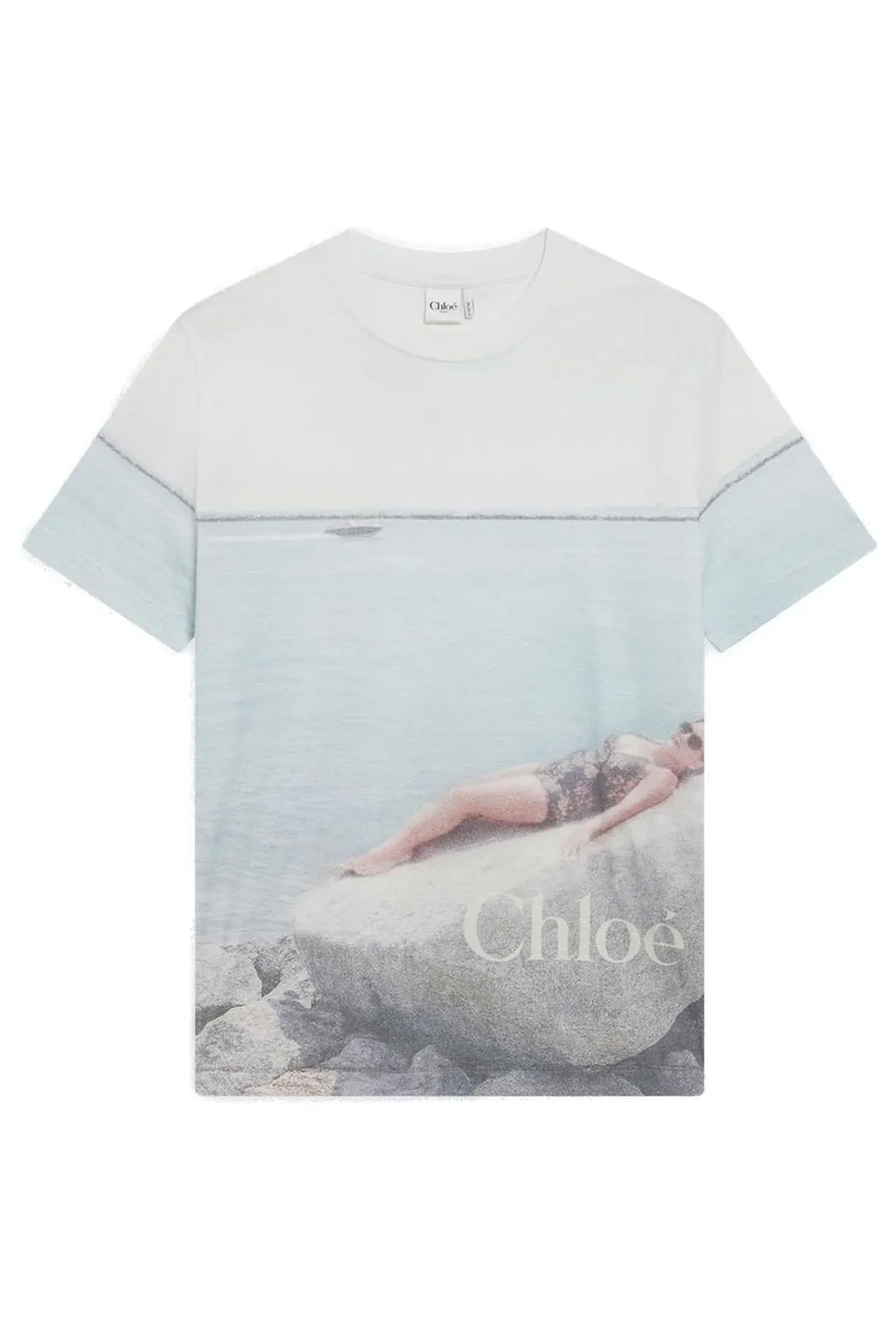 Chloé Graphic Printed Crewneck T-Shirt