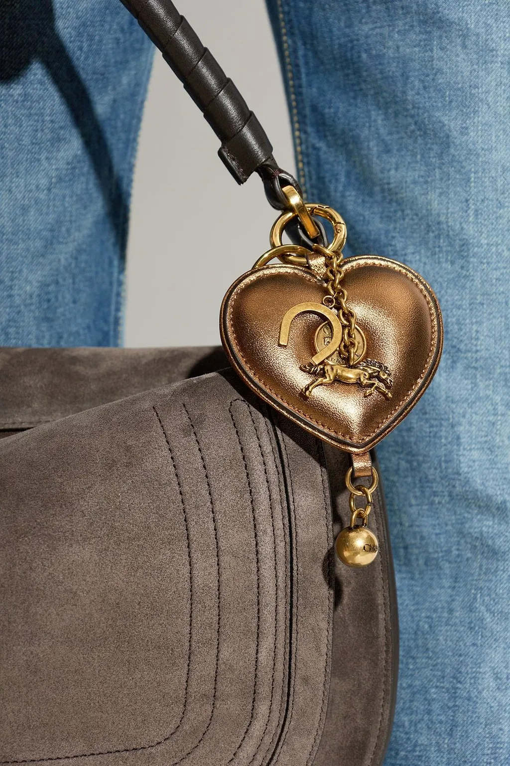 Chloé Heart Bag Charm