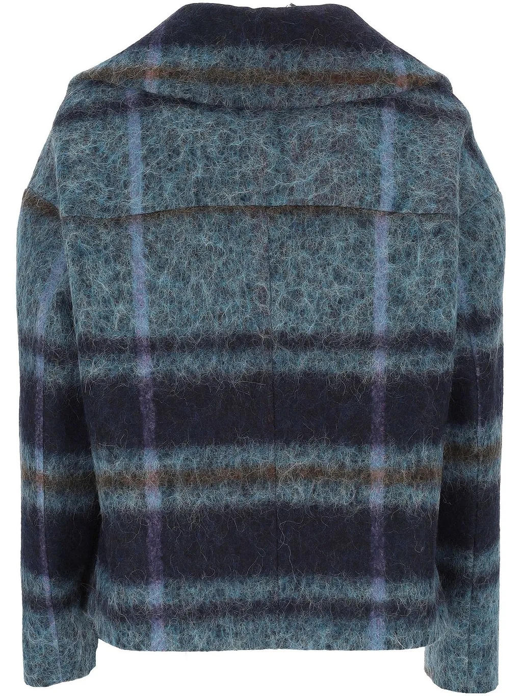 Iris Checked Double-Breasted Coat