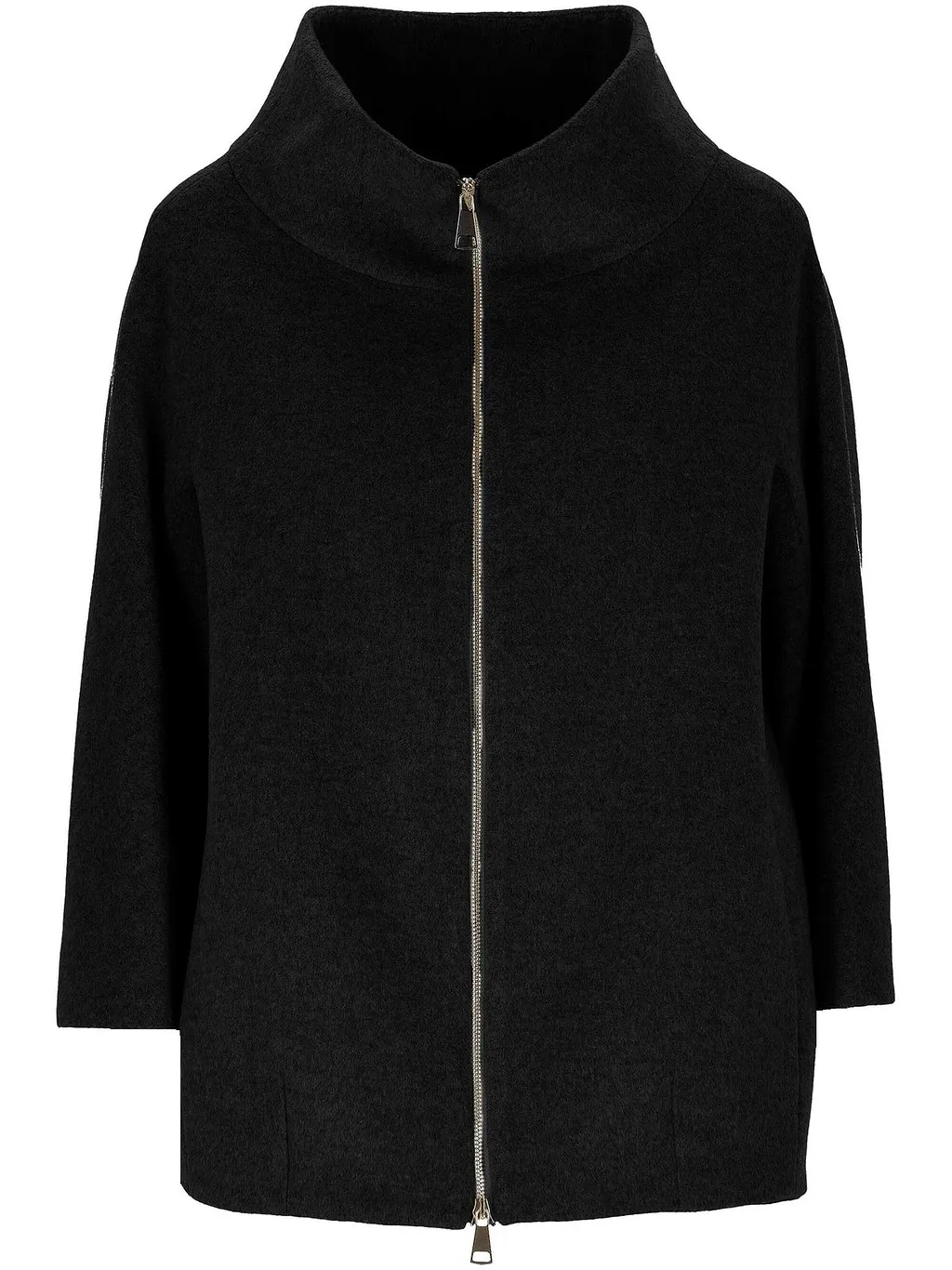 Chiarulli Lisa Zip-Up Stand Collar Coat