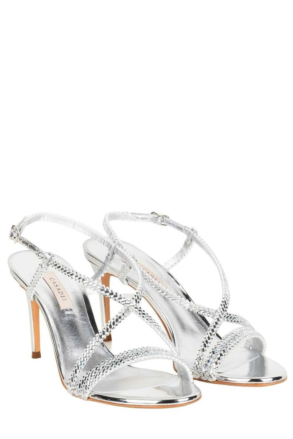 Casadei Cross Strap Slingback Sandals