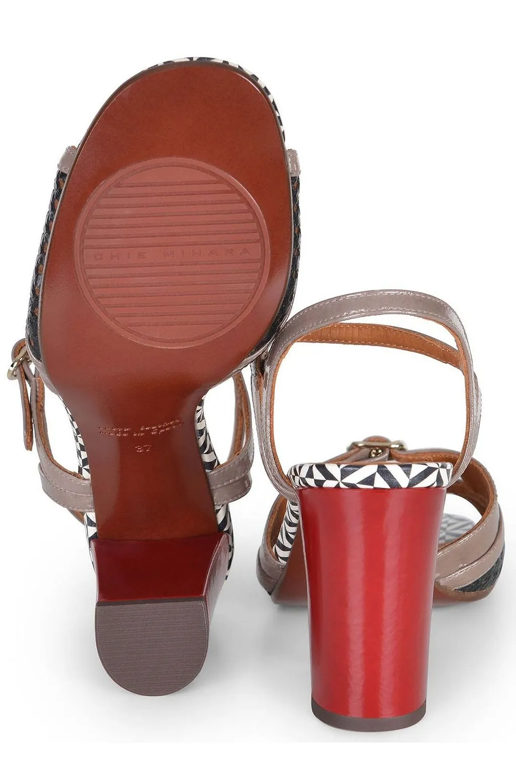 Chie Mihara Bindi 48 Patterned Heeled Sandals