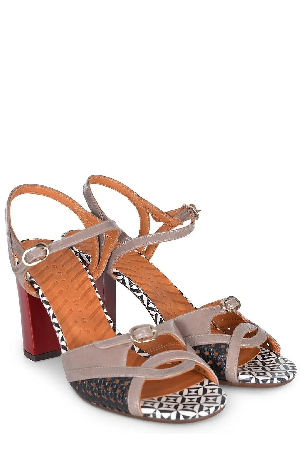 Chie Mihara Bindi 48 Patterned Heeled Sandals