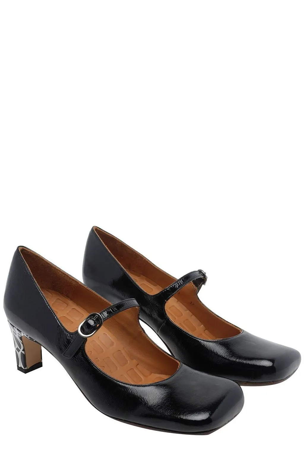 Chie Mihara Samai Patterned-Heel Heeled Pumps