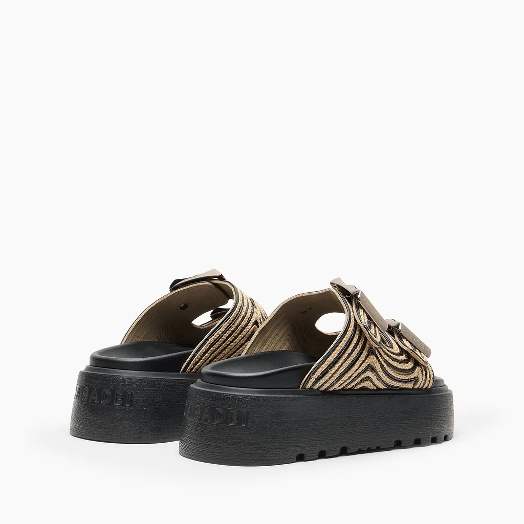 Casadei Thaiti Birki Platform Sandals