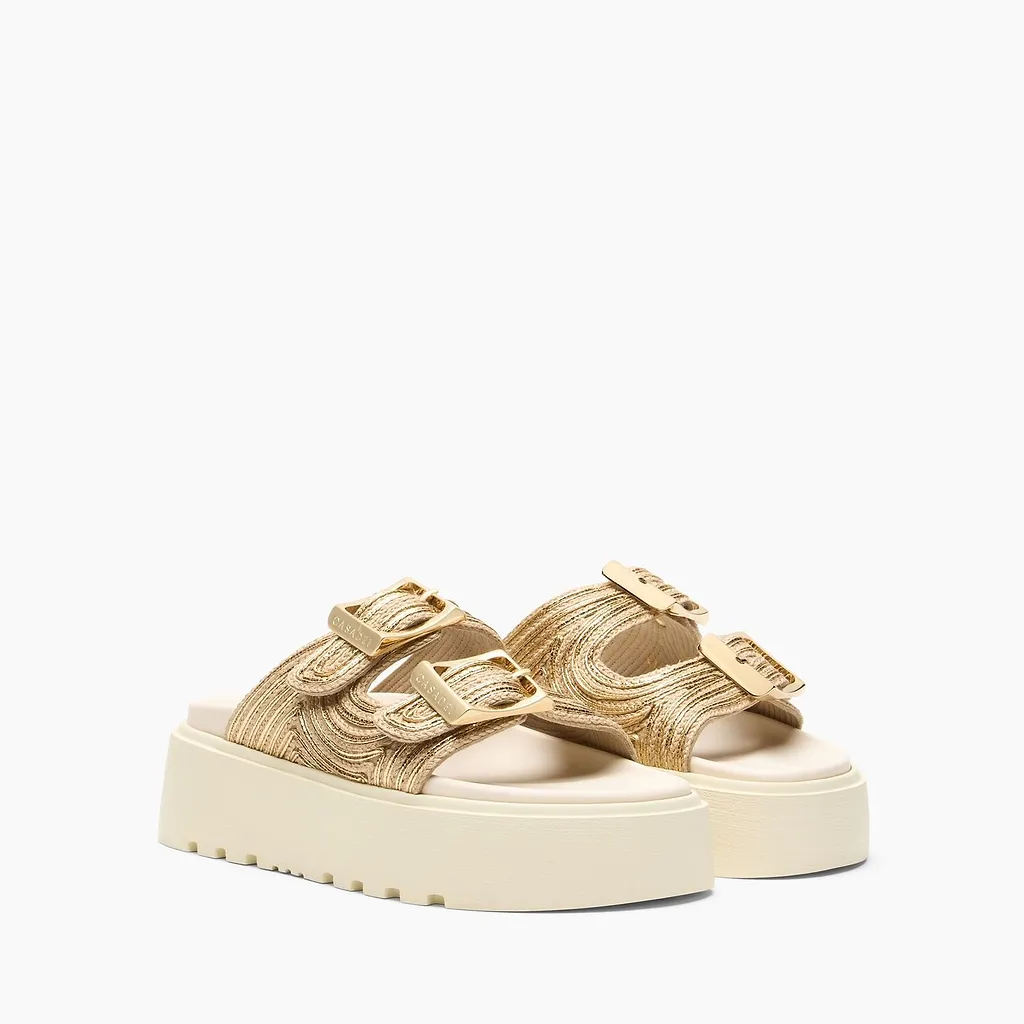 Casadei Thaiti Birki Platform Mules