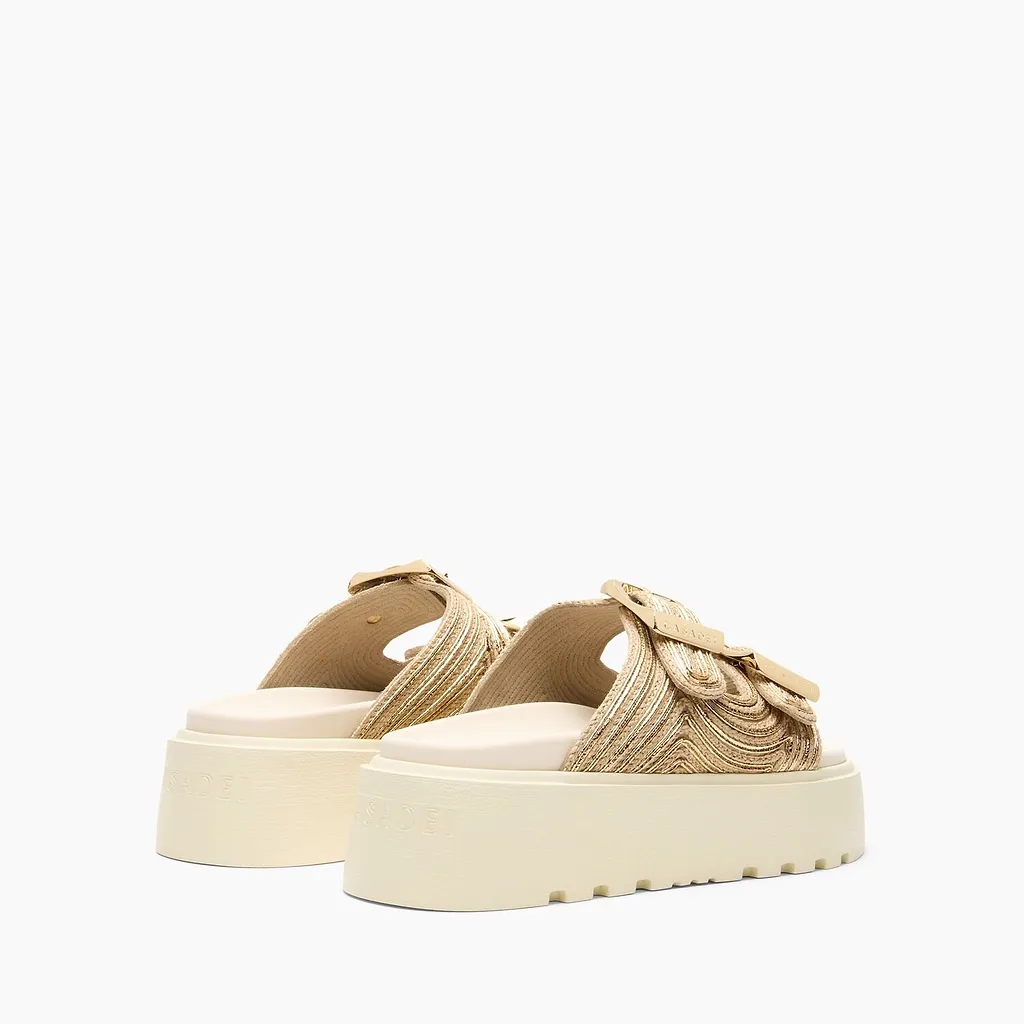 Casadei Thaiti Birki Platform Mules