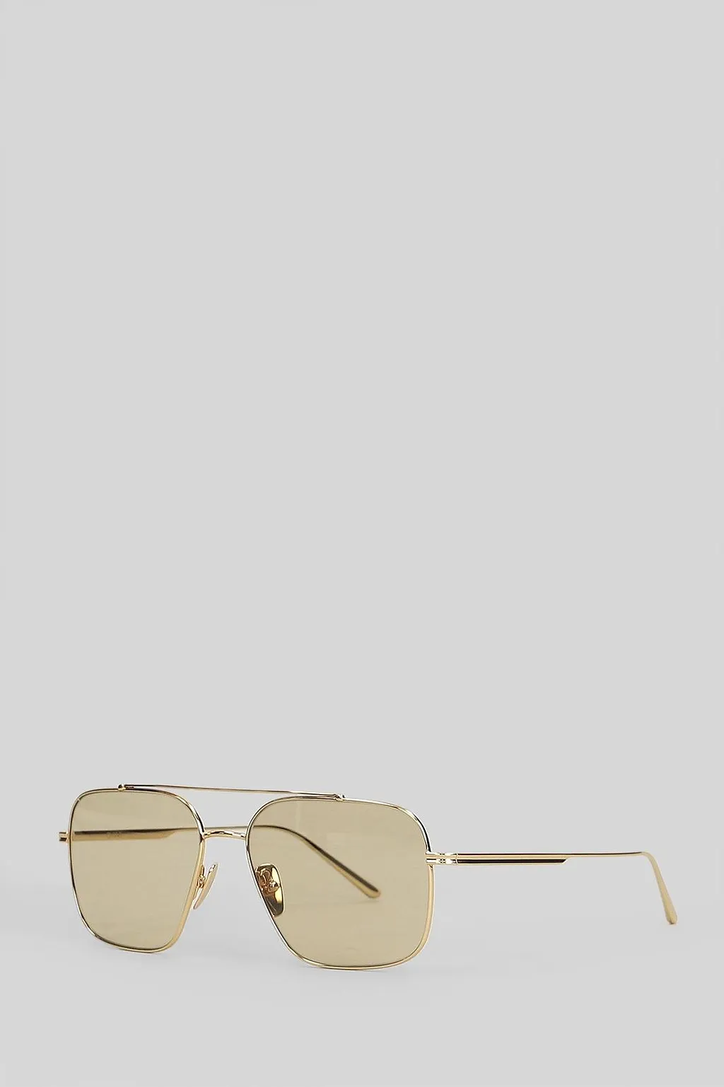 Geometric-Frame Double Bridge Sunglasses