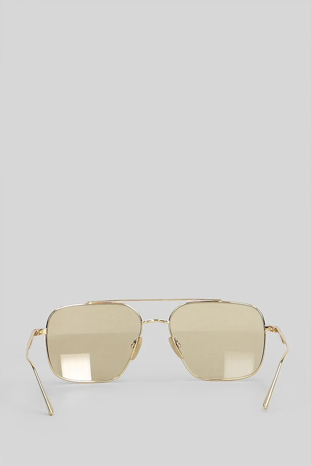 Geometric-Frame Double Bridge Sunglasses