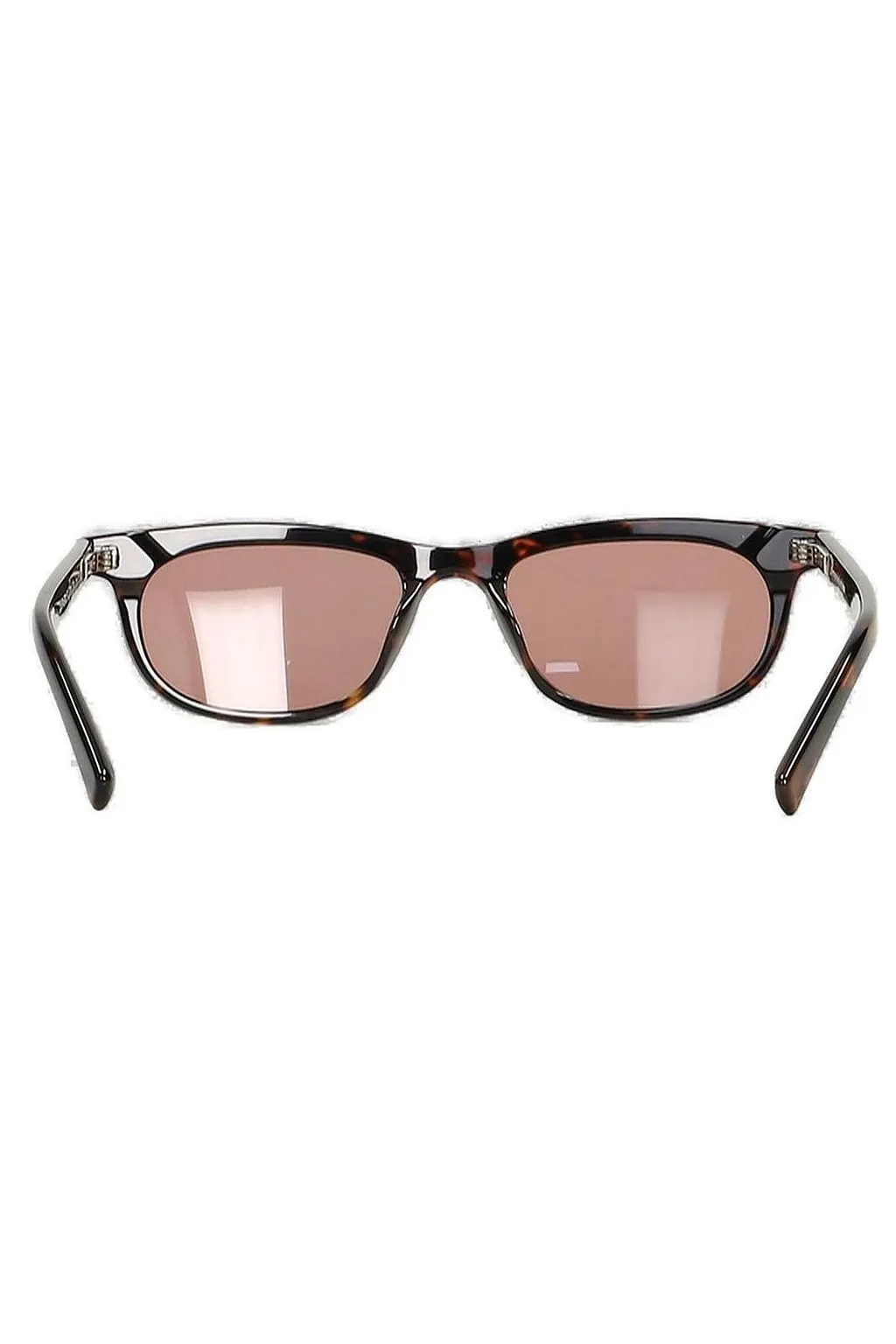 Sim Sim Round-Frame Logo-Engraved Sunglasses