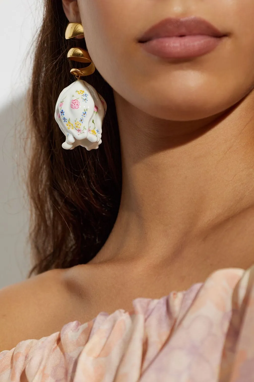 Chloé Bloomcraft Floral Drop Earrings