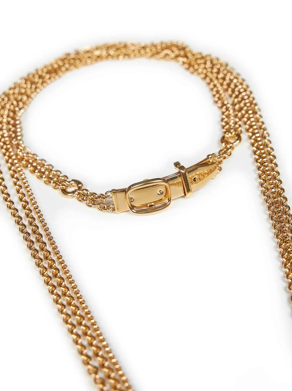 Chloé Chain Logo Lettering Necklace