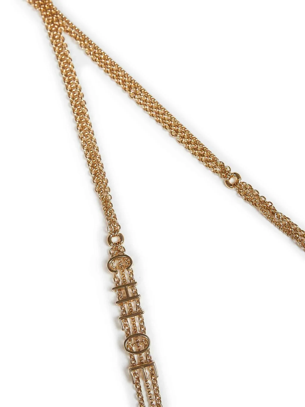 Chloé Chain Logo Lettering Necklace