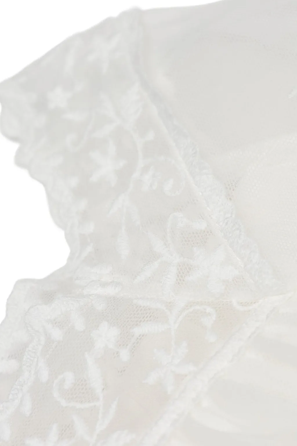 Chloé Kids Lace Sheer Floral Detail Dress