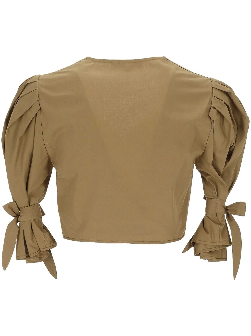 Cropped Puff-Sleeve Top