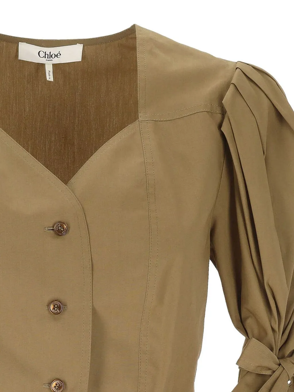 Cropped Puff-Sleeve Top