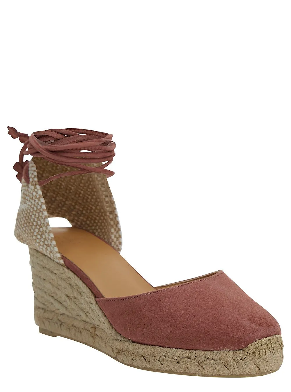 Iconic Carina Lace-Up Wedge Espadrilles