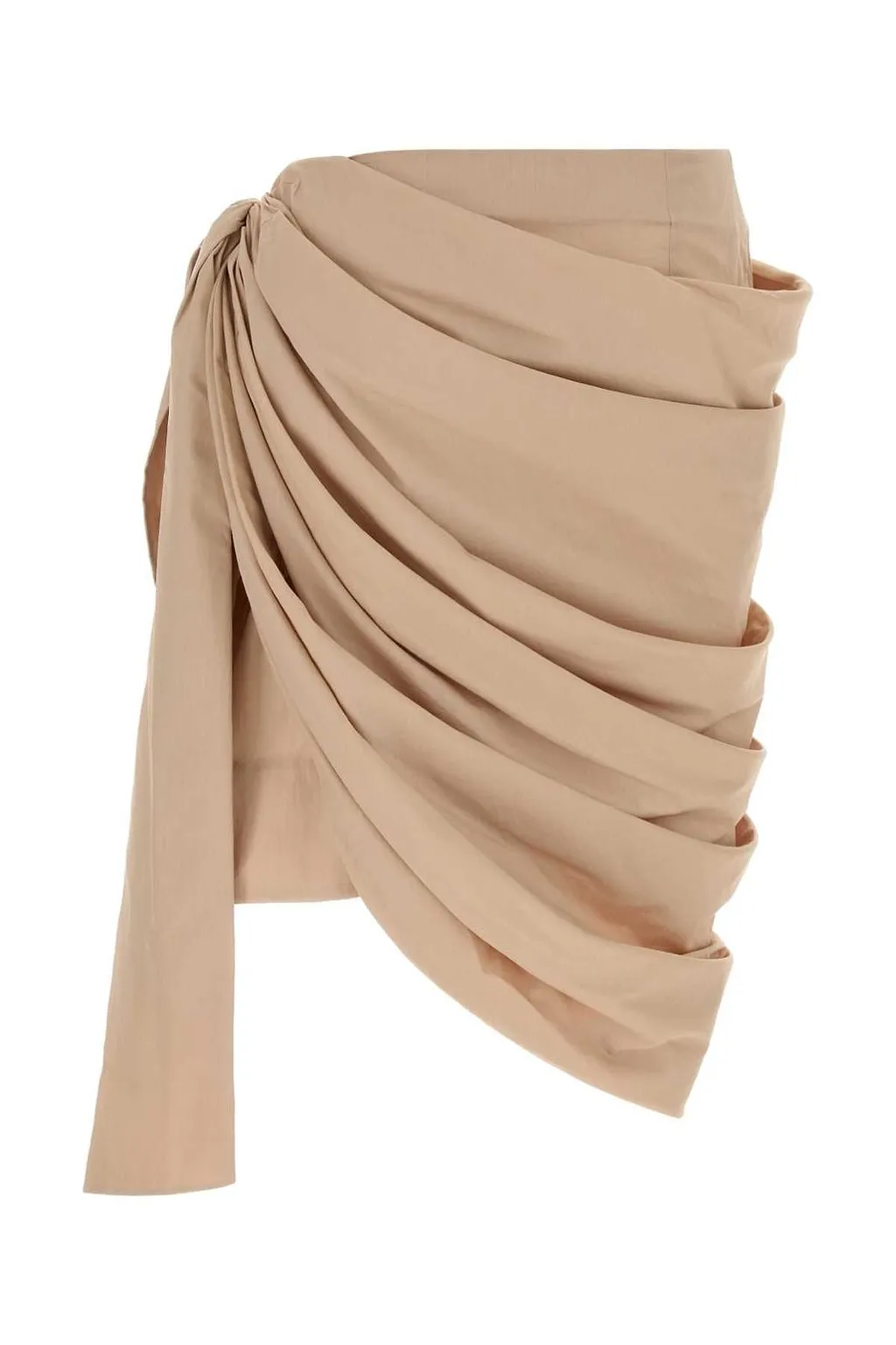 Chloé Draped Tie-Detail Skirt
