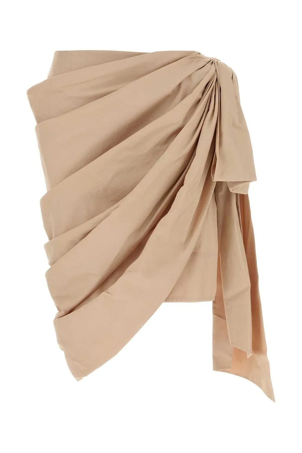 Chloé Draped Tie-Detail Skirt