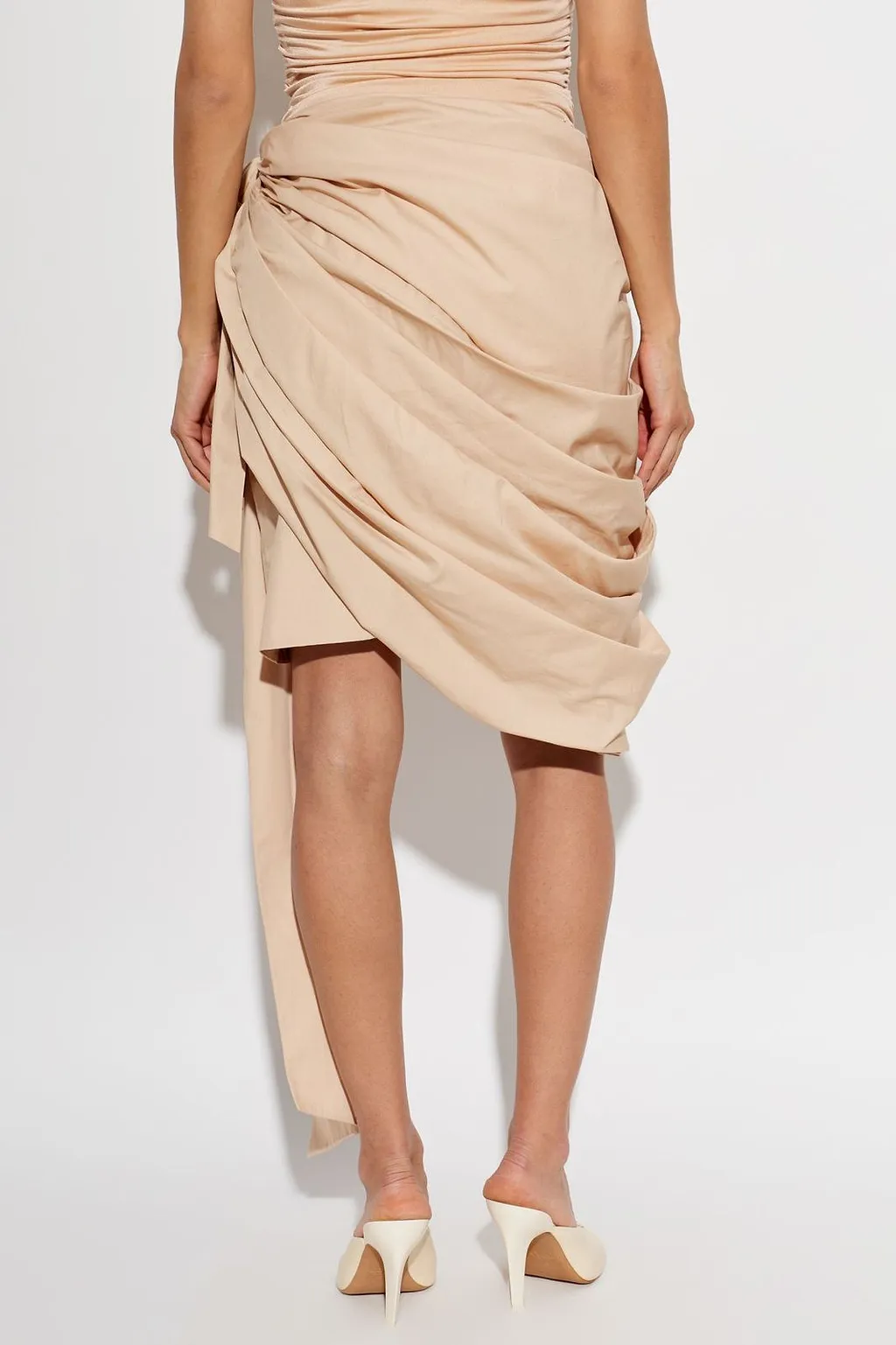 Chloé Draped Tie-Detail Skirt