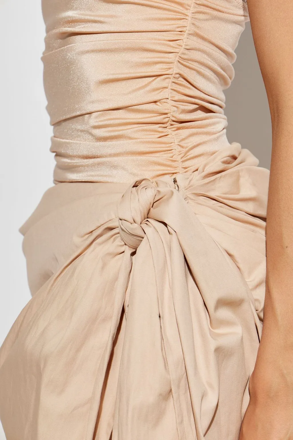 Chloé Draped Tie-Detail Skirt