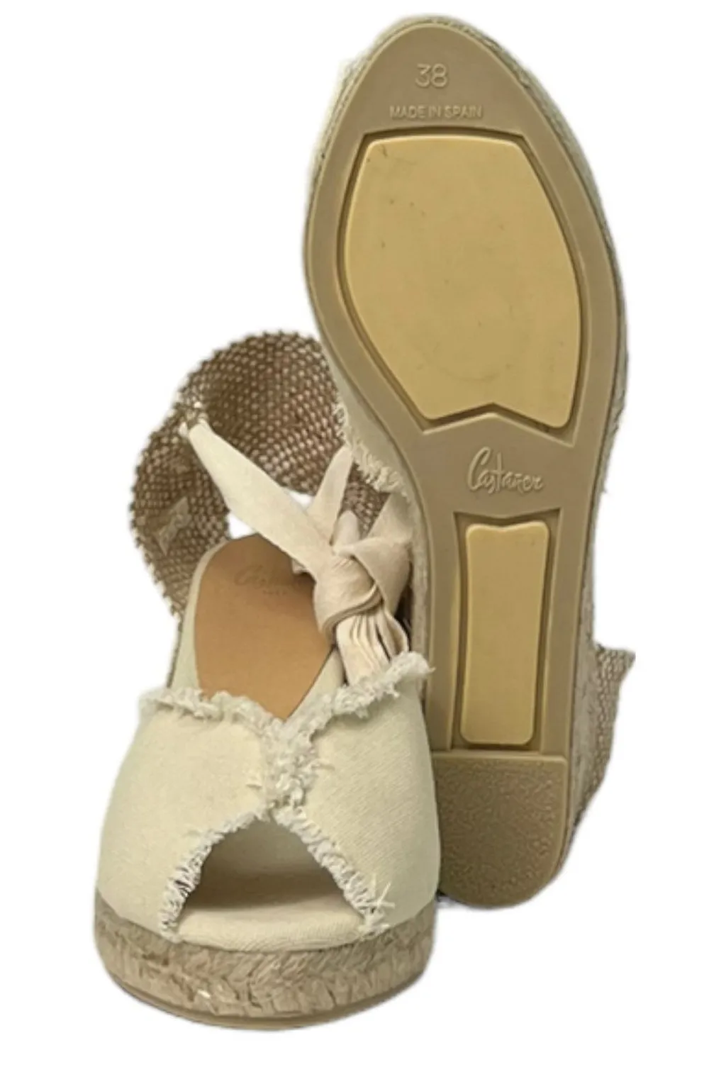 CastaÑEr Open-Toe Wedge Espadrilles