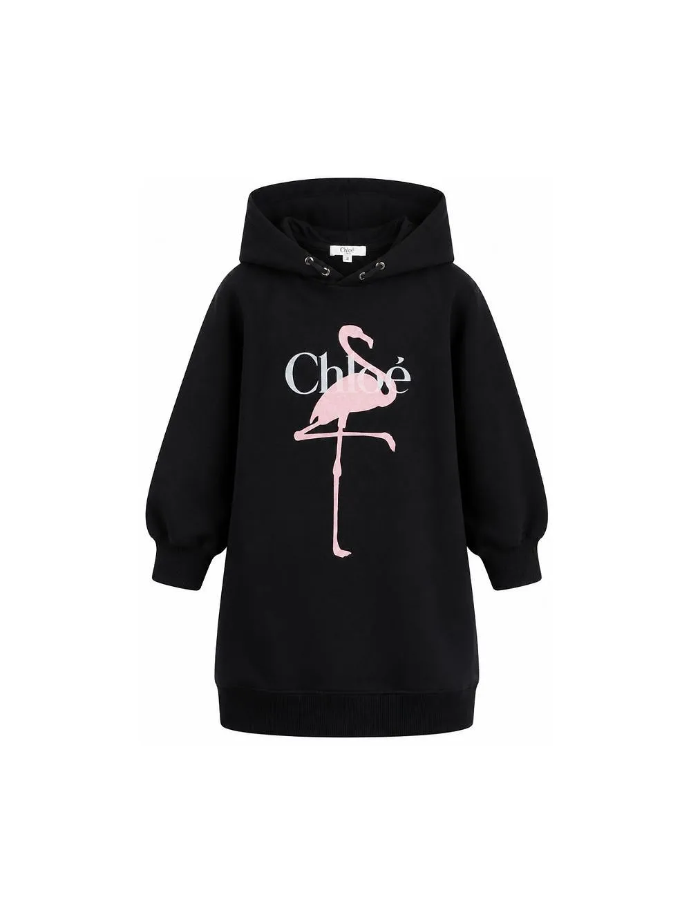 Chloé Kids Logo Printed Long-Sleeved Dress