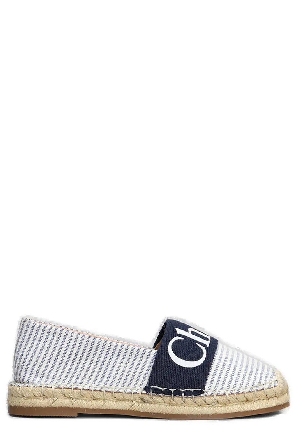 Chloé Kids Logo Printed Slip-On Espadrilles