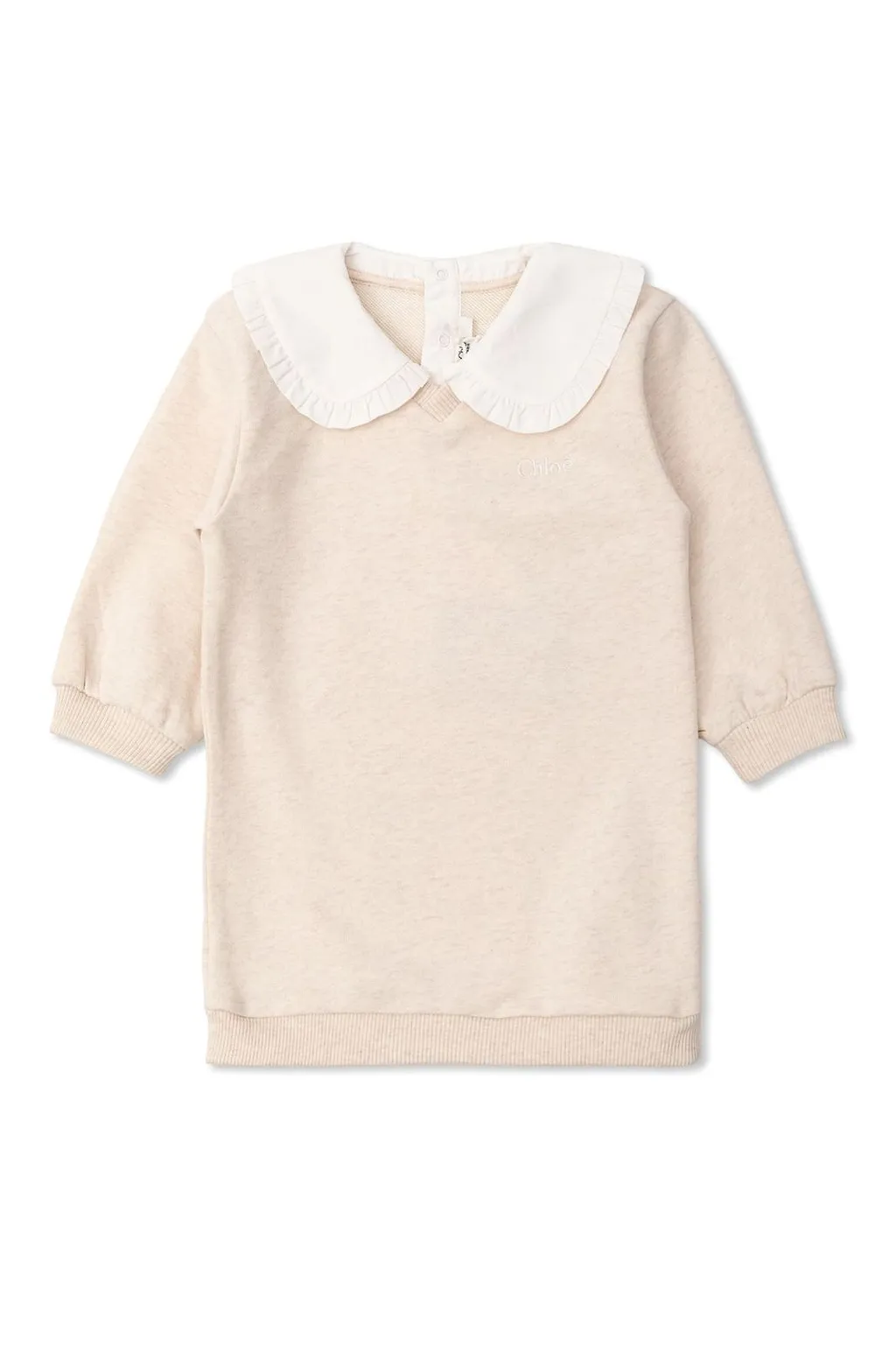 Chloé Kids Long Sleeve Collar Dress