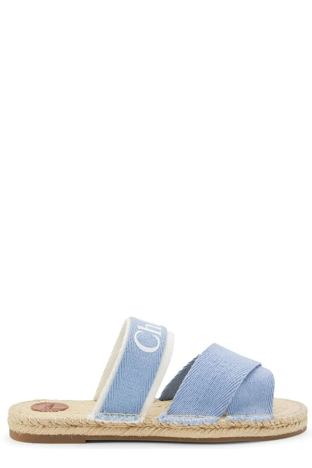 Chloé Kids Logo-Tape Open Toe Sandals
