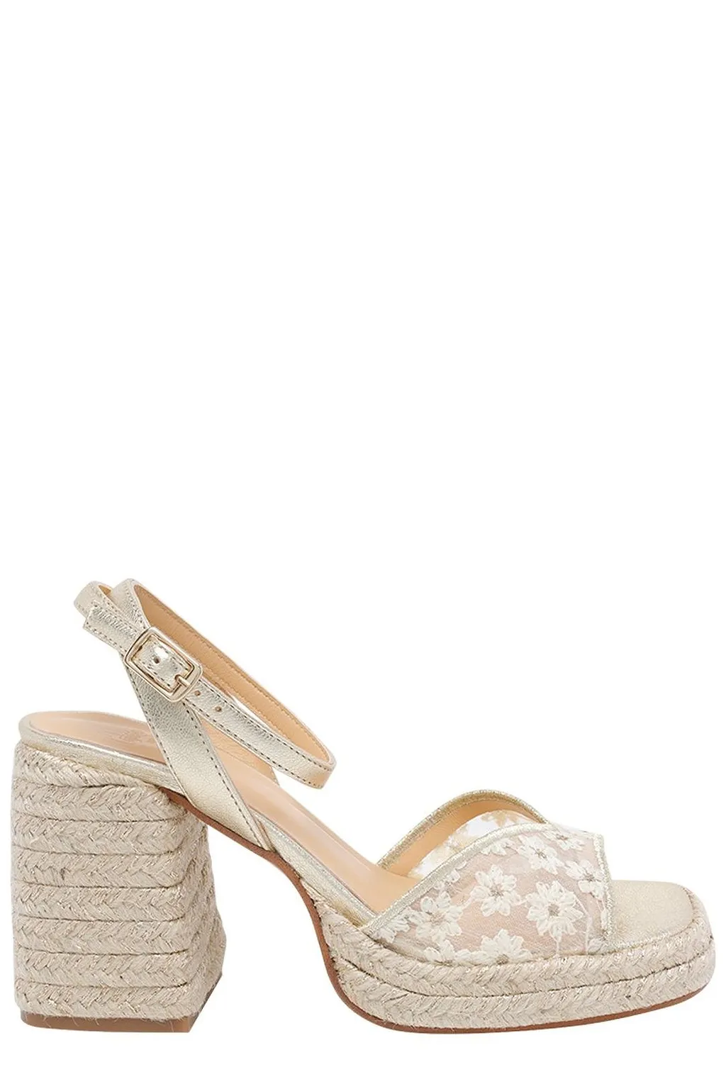 Vals Floral Platform Heeled Sandals