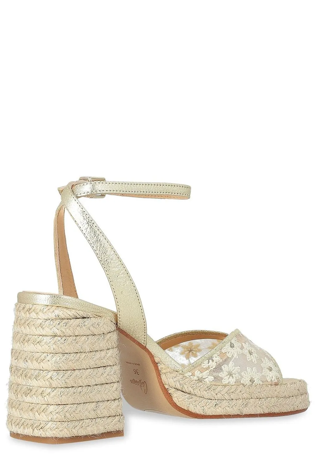 Vals Flower-Printed Open Toe Sandals