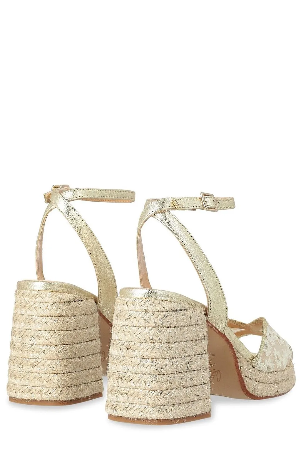 Vals Flower-Printed Open Toe Sandals