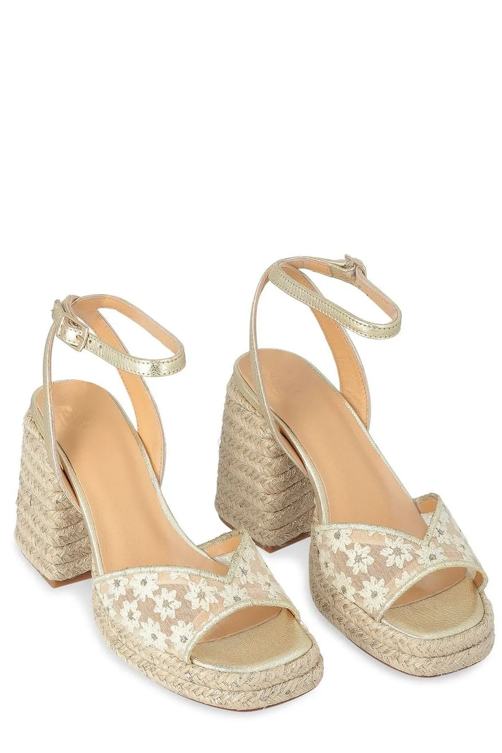 Vals Flower-Printed Open Toe Sandals