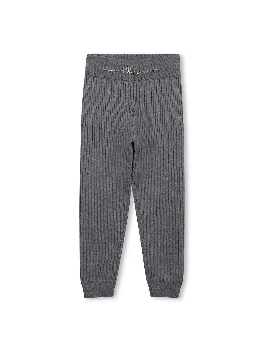 Chloé Kids Ribbed Knitted Trousers