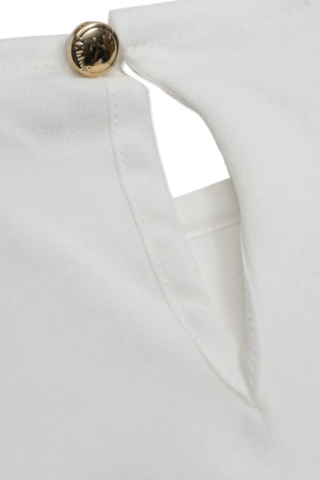Chloé Kids Ruffled Keyhole Top