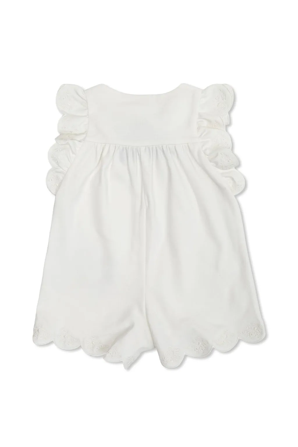 Chloé Kids Ruffled Regular Fit Rompers