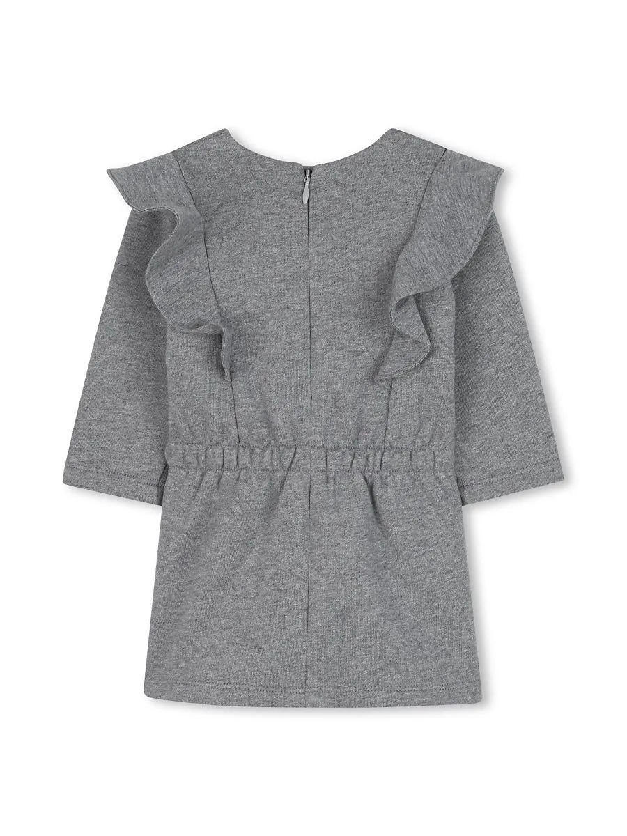 Chloé Kids Ruffled Logo Dress