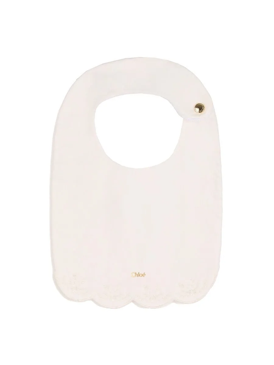 Chloé Kids Scalloped Collar Onesie Set
