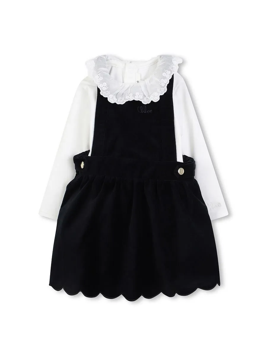 Chloé Kids Scalloped Dress Set