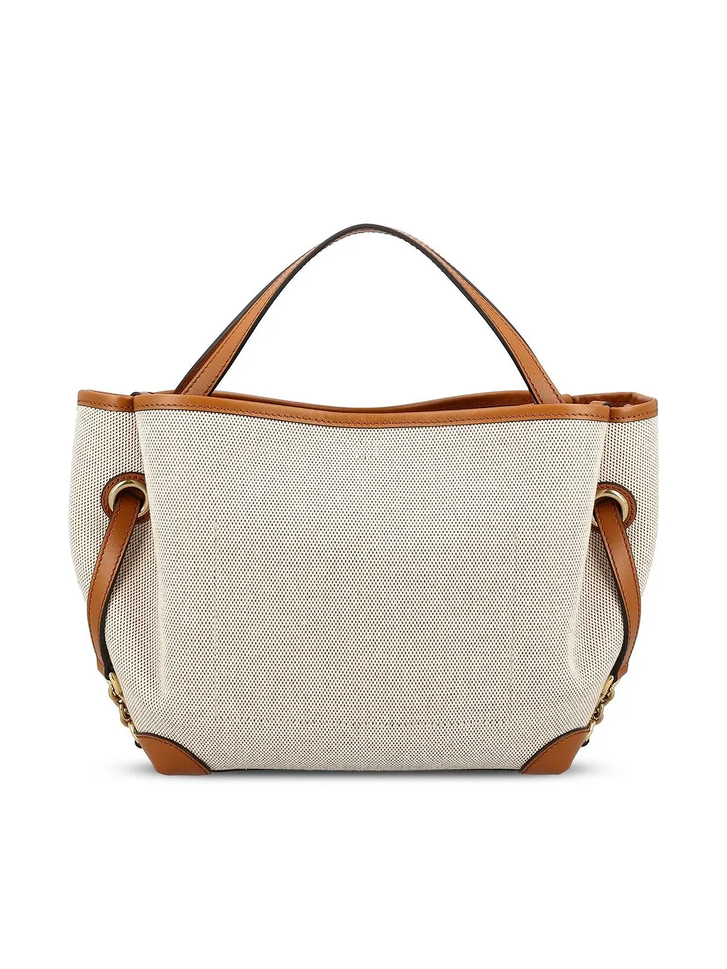 Chloé Logo Printed Double Carry Small Tote Bag