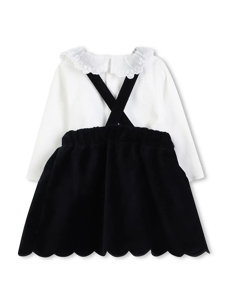 Chloé Kids Scalloped Dress Set