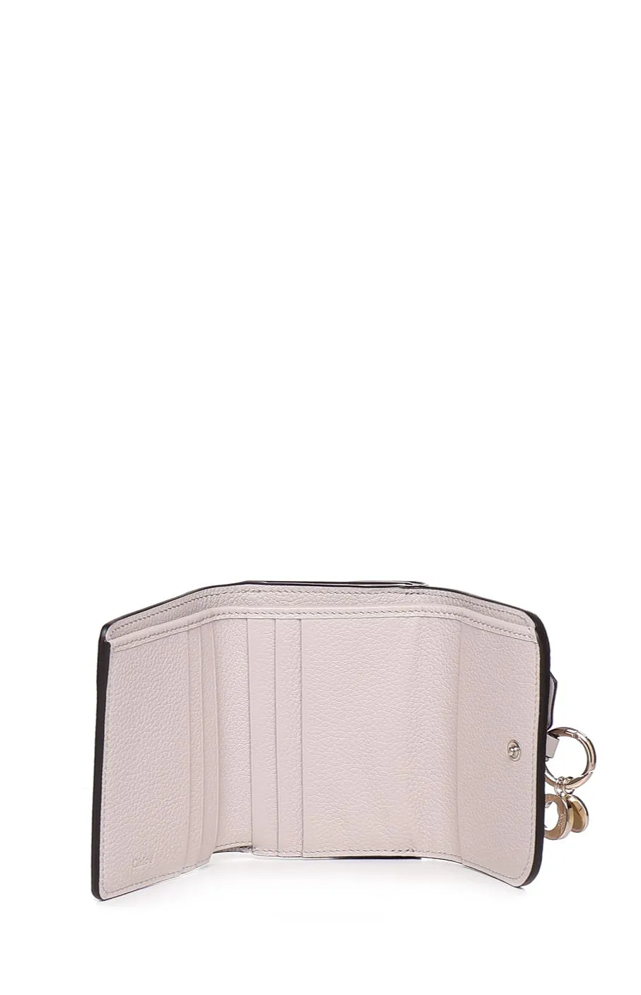 Chloé Logo Plaque Tri-Fold Wallet