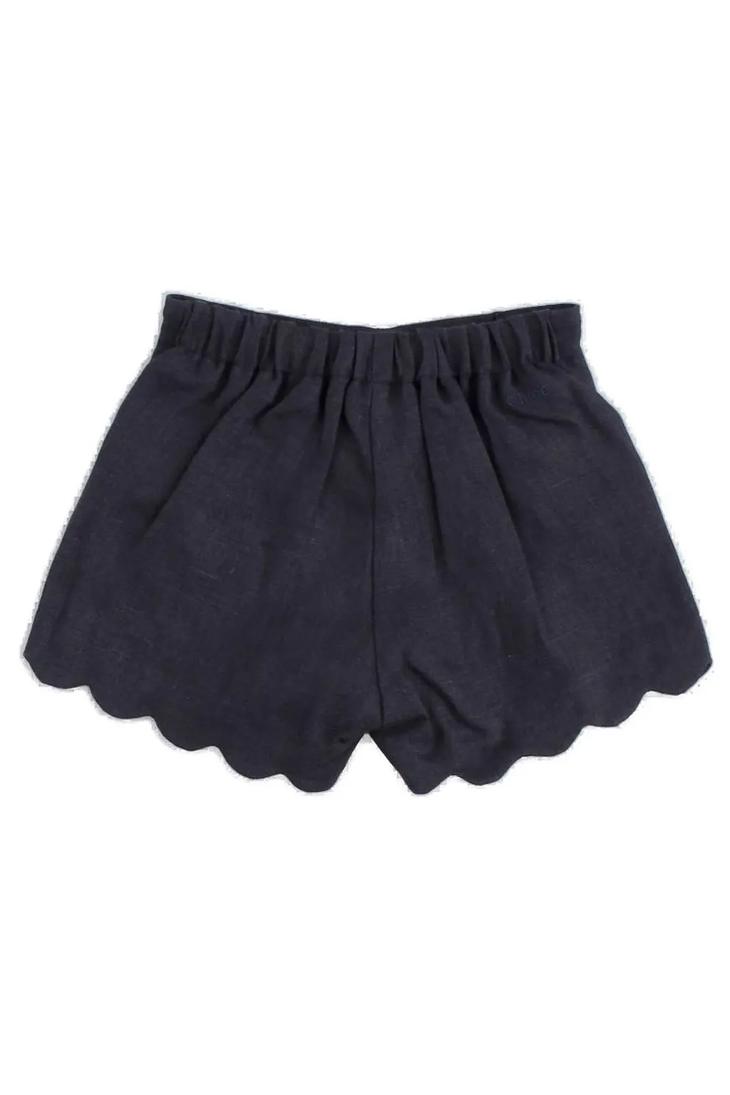 Chloé Kids Scalloped Shorts