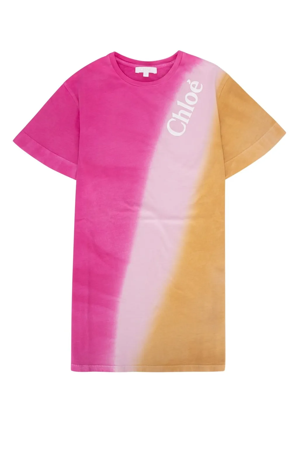 Chloé Kids Tie-Dyed Crewneck Dress