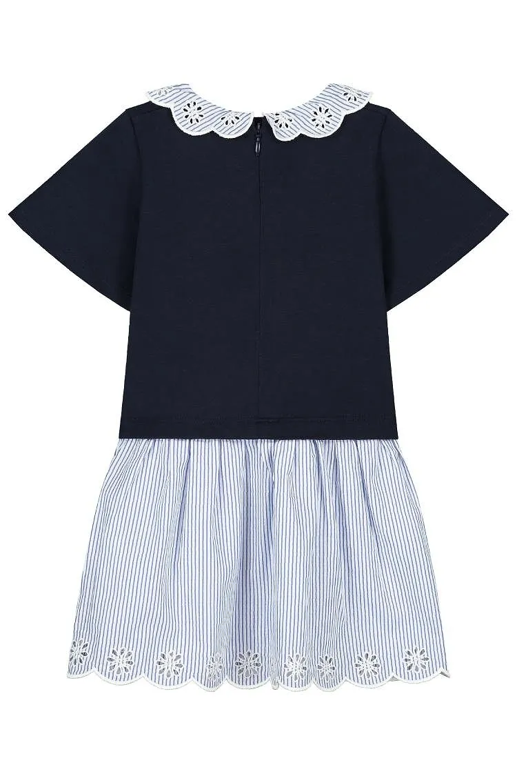 Chloé Kids Striped Flared Dress