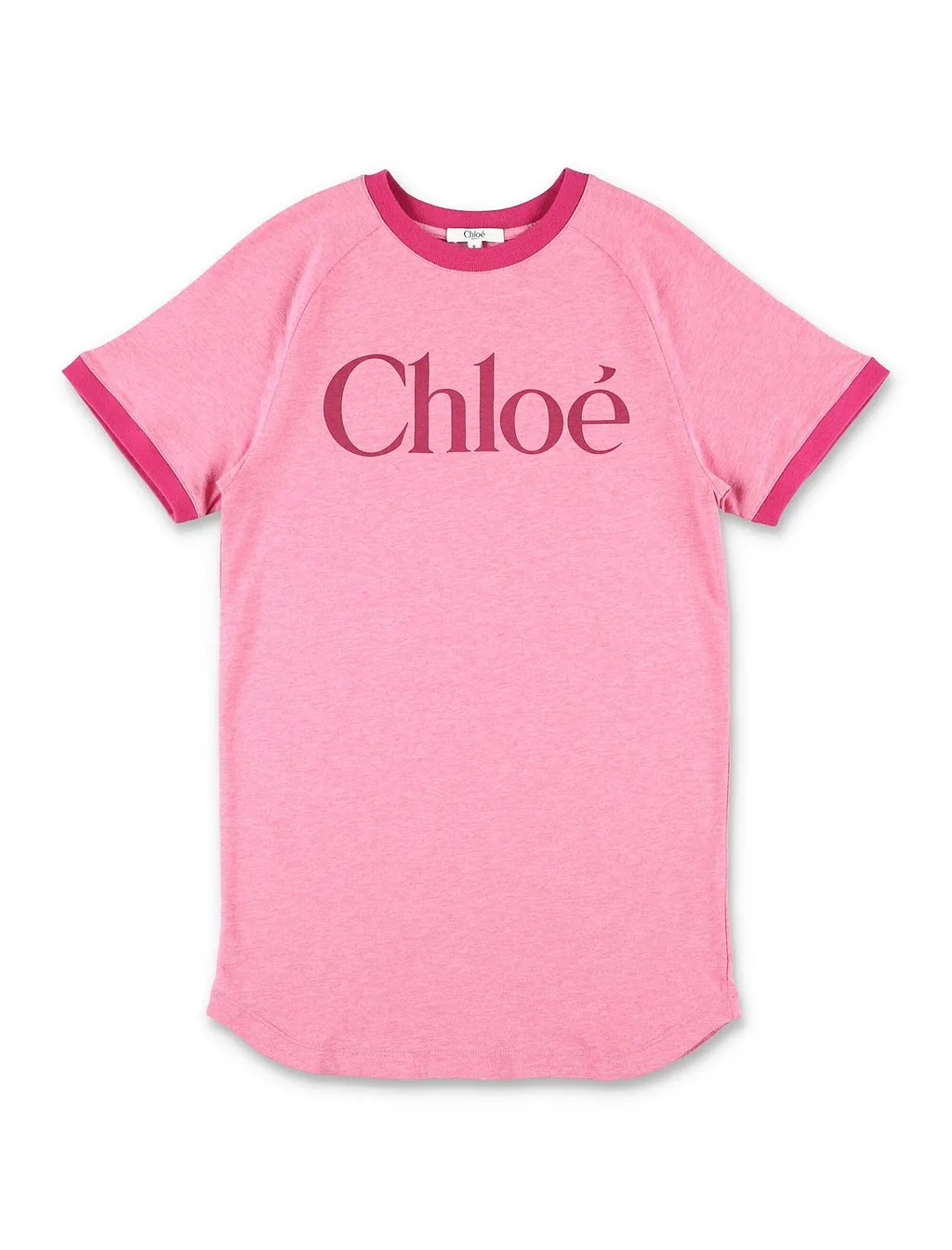 Chloé Logo Printed Crewneck Dress