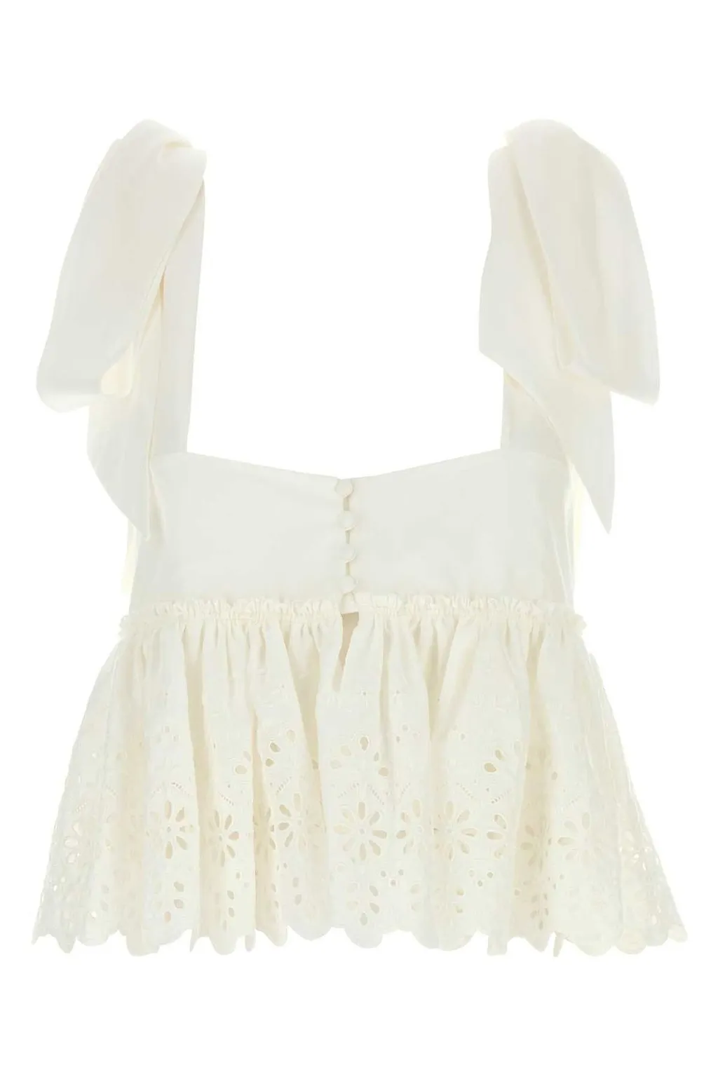 Knotted-Strap Cropped Top