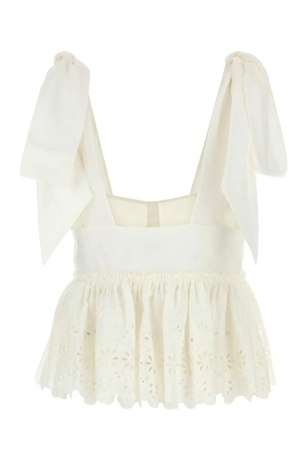 Knotted-Strap Cropped Top