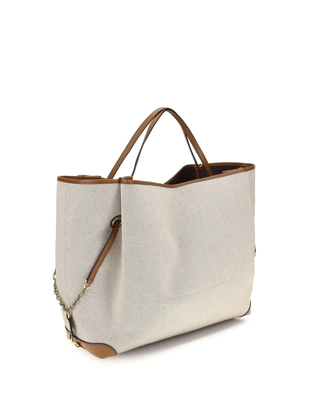 Chloé Large Logo Canvas Shoulder Bag